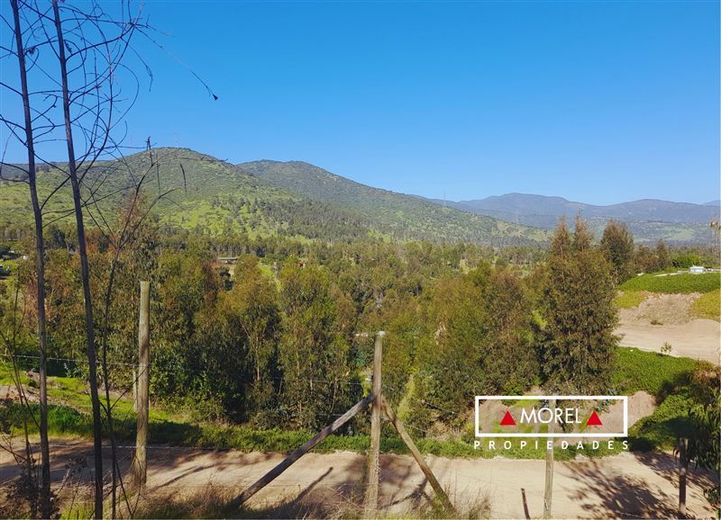 Lindo terreno en Rungue con vista despejada a todo el valle.