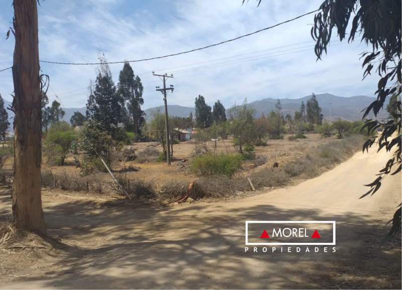 Terreno norte a un costado de carretera E-46 en una esquina. Terreno 100% plano, para acceder se baja por un pequeño col